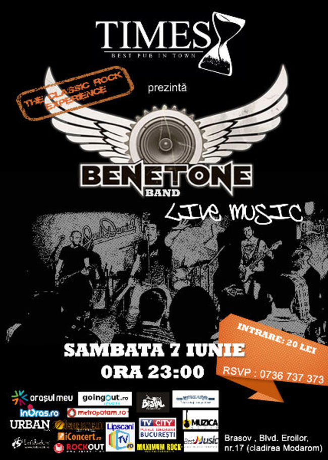 Benetone Band canta in Brasov